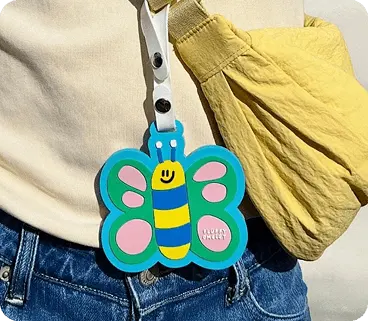Funny Bee Luggage Tag