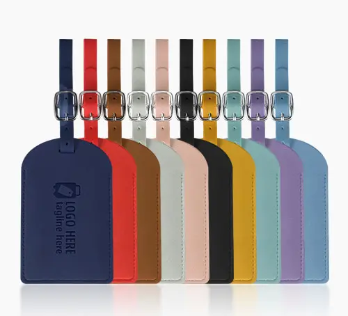 Colors of PU Leather Luggage Tags With Logo