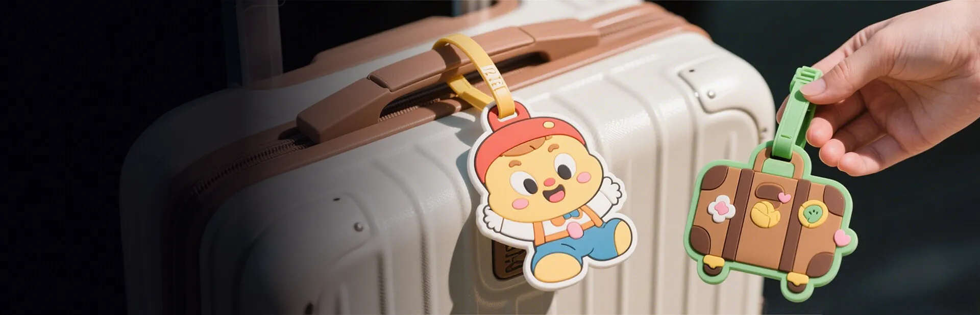 Personaliseer uw PVC-bagagelabels