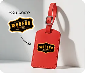 PU Leather Luggage Tags With Logo