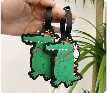 Cute Crocodile Luggage Tag