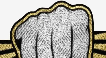 Patch Ricamato DIO Cut Out Logo, Licenza Ufficiale, Per Giubbotti E Borse