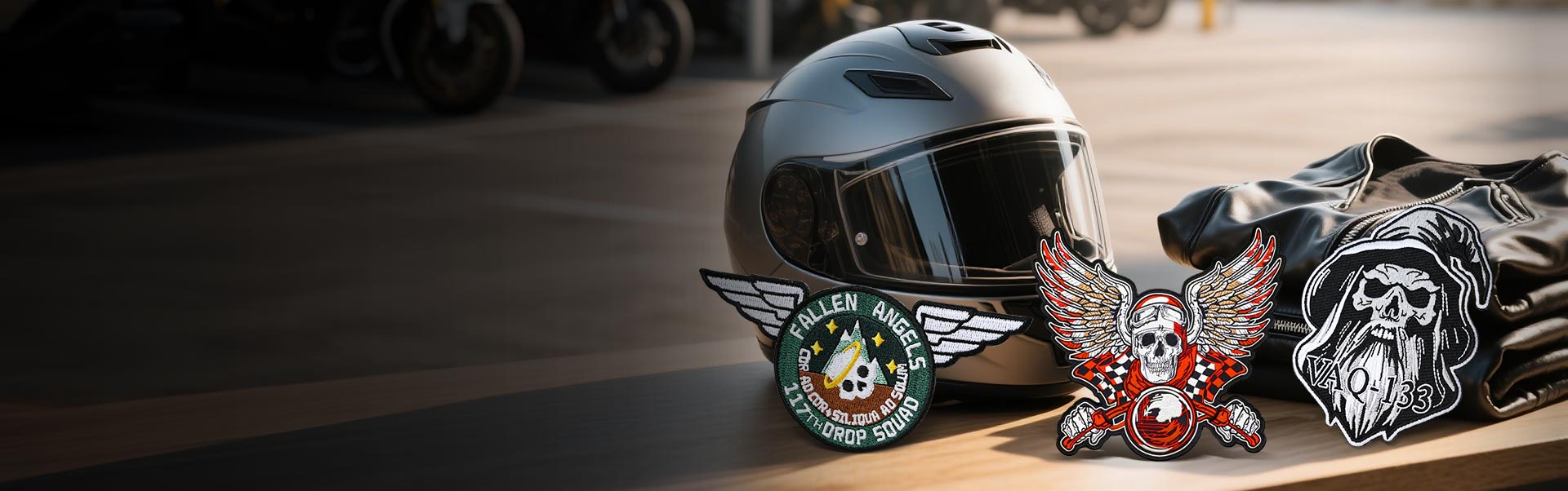 Benutzerdefinierte Biker-Patches