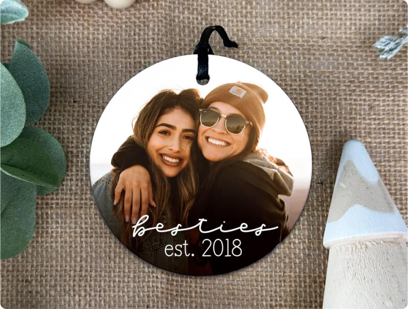 Best Friends Photo Ornaments