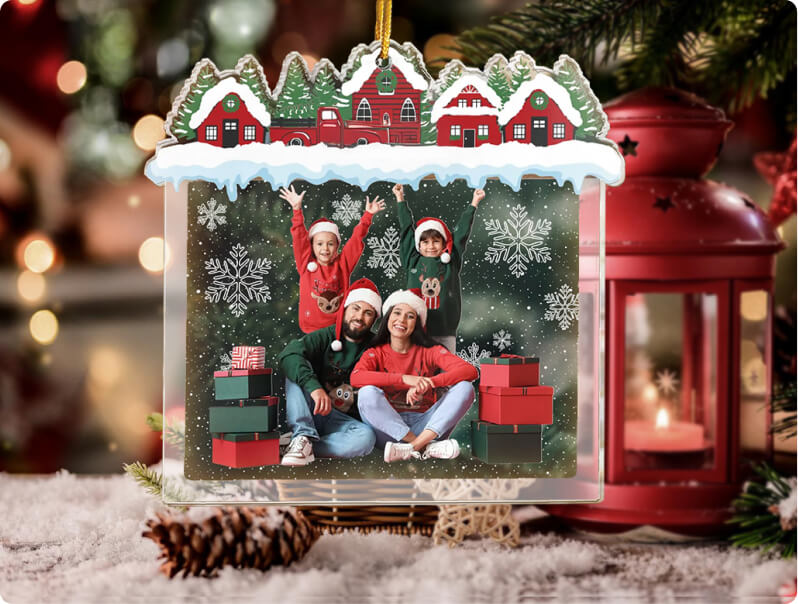 Christmas Gifts Photo Ornaments