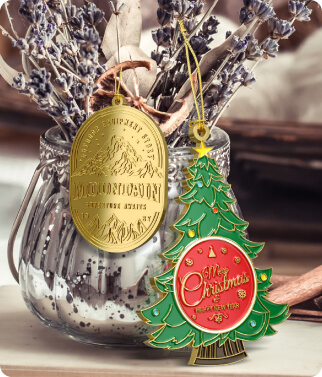 custom ornaments with logo