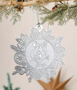 Flower Christmas Ornaments