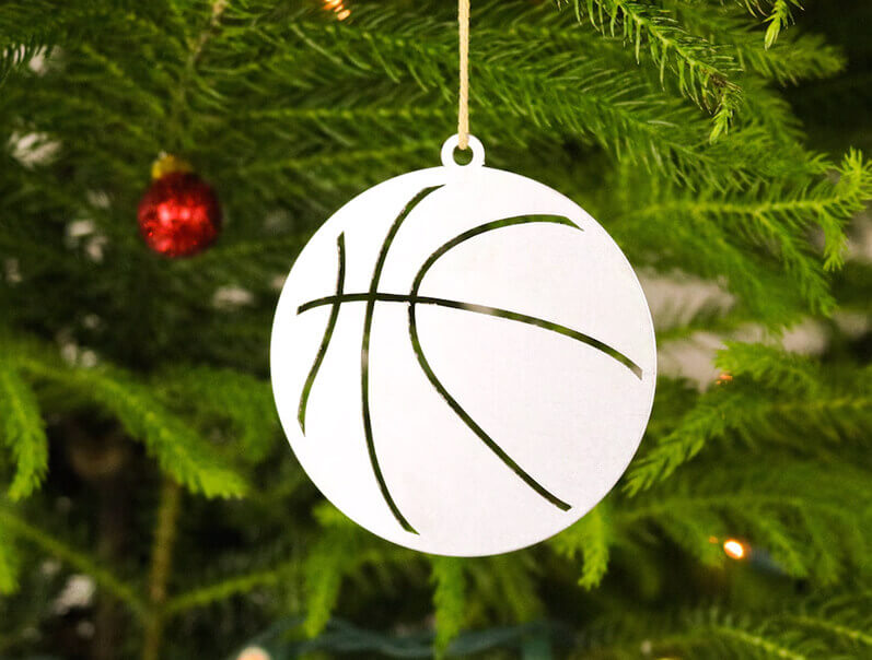 laser cut sports ornaments