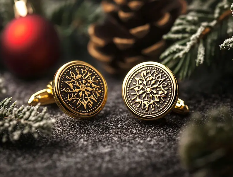 Logo Cufflinks for Christmas