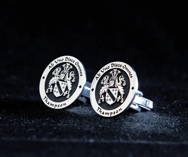Family Crest Logo Cufflinks