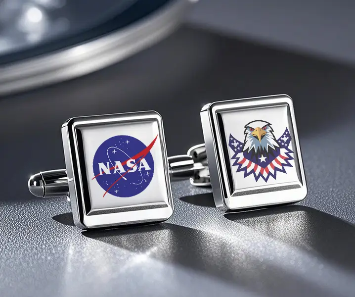 NASA Personalized Cufflinks