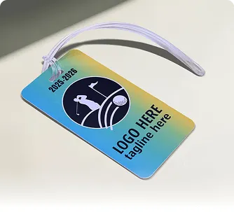 Advertising Large Plastic Luggage Tags with Plastic Loops
