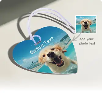 Customized Heart Shaped Luggage Tags with Logo