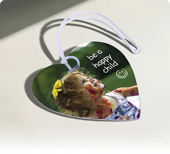 Customized Heart Shaped Luggage Tags with Logo