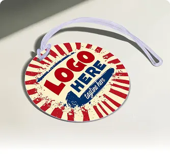 Personalised Circle Plastic Luggage Tags with Custom Logo Personalised Circle Plastic Luggage Tags with Custom Logo