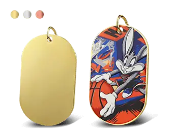 Oval Shape Custom Keychains