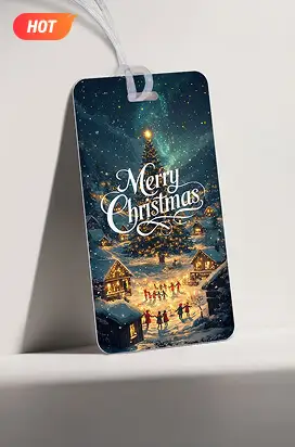 Custom Christmas Luggage Tags