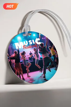 Custom Music Festival Photo Luggage Tags
