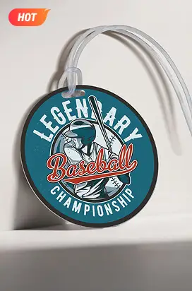Custom Plastic Baseball Bag Tags