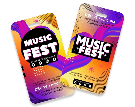 Custom Tags Event Promotion with Logo Custom Tags Event Promotion with Logo