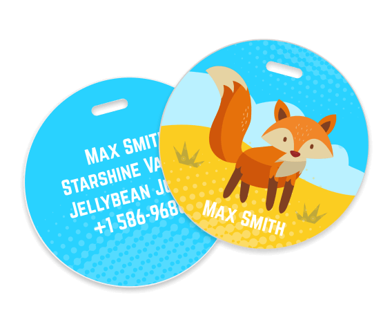 Custom Kids Luggage Tags