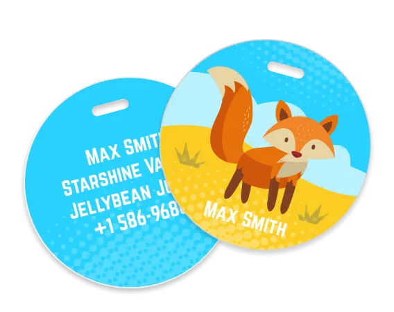 Custom Kids Luggage Tags