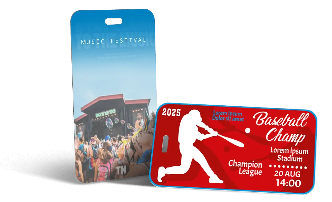 Portrait and Landscape Layout for Personalized Luggage Tags