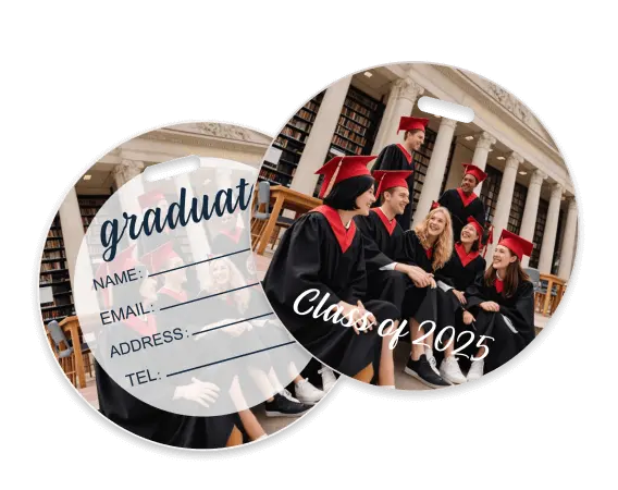 Custom Student Bag Tags Graduate Custom Student Bag Tags Graduate