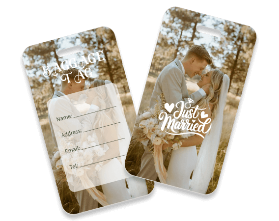 Personalized Luggage Tags Wedding Favor