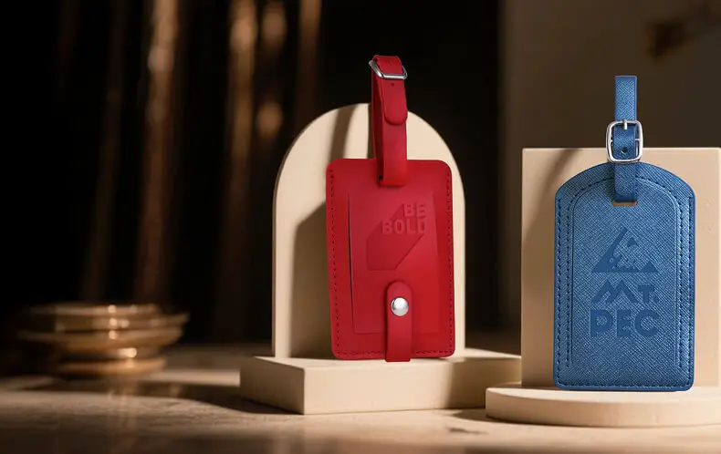 Custom Leather Luggage Tags