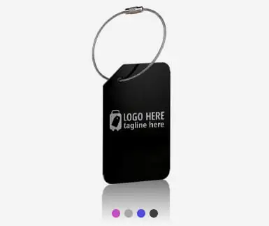 Bright Color Aluminum Luggage Tag with Name Card