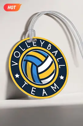 Custom Volleyball Bag Tags