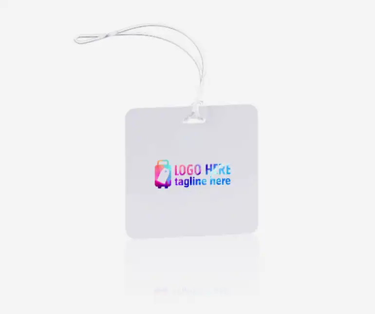 Full Color Square Plastic Luggage Tags With Strap Full Color Square Plastic Luggage Tags With Strap