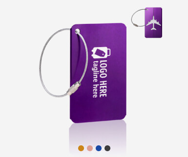 Luggage Tags Card Holders with Stainless Steel Loops