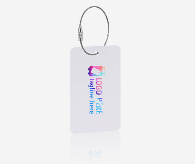 Rigid PVC Luggage Tag with Full Color Print