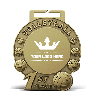 1st Place Volleyball Medal