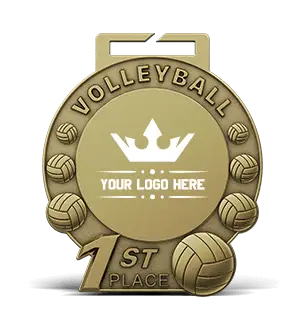 1st Place Volleyball Medal