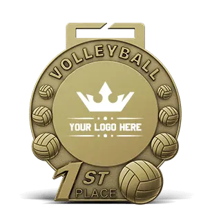 1st Place Volleyball Medal