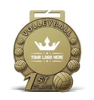 1st Place Volleyball Medal