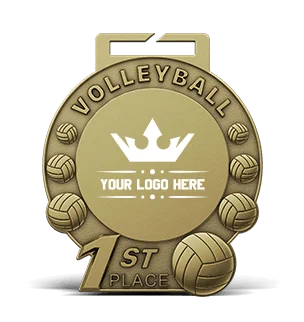 1st Place Volleyball Medal
