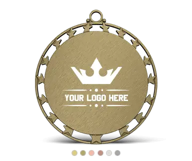 Custom Star Cut-out Medal