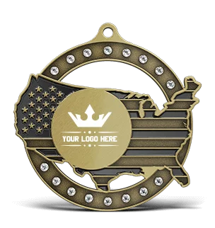 Custom Medals with Rhinestones