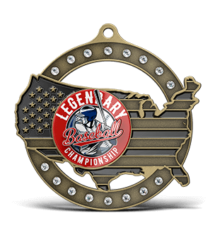 Custom Medals with Rhinestones