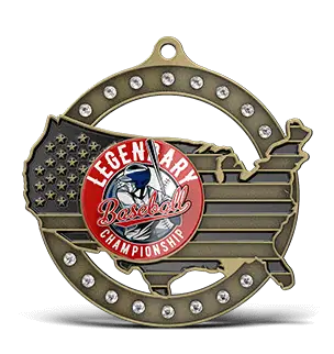 Custom Medals with Rhinestones