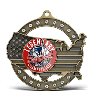 Custom Medals with Rhinestones