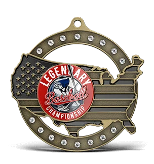 Custom Medals with Rhinestones