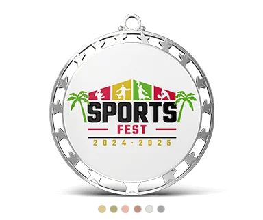 Custom Star Cut-out Medal