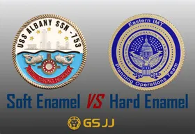 Difference Between Soft Enamel and Hard Enamel Challenge Coin