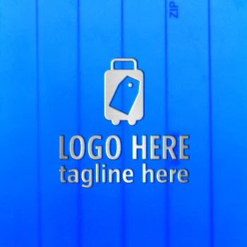 PVC Luggage Tags - Silver Stamping