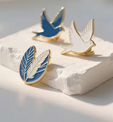 Custom pins for suit